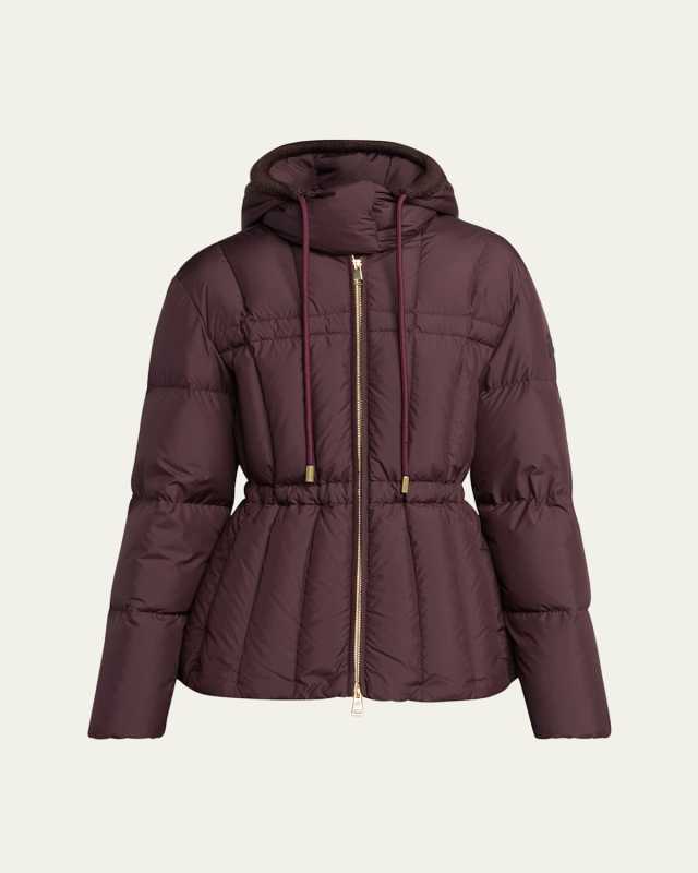 Estom Hooded Slim Short Down Jacket